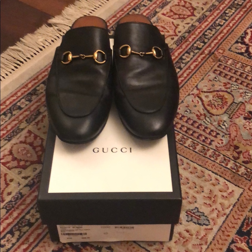 Princetown Gucci mules in black leather